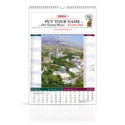 40 Shades of Green - Large Wirebound Custom Corporate Calendar