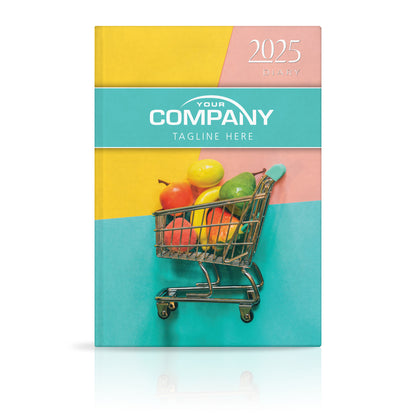 A4 Full Colour Hardback or Padded Custom Corporate Diary