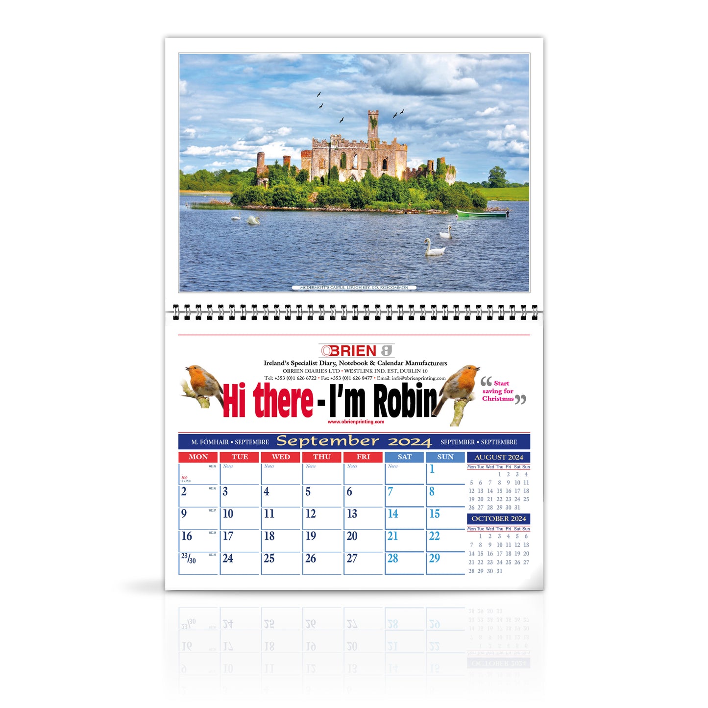 Moods of Ireland - LoPost Edition Wirebound Custom Corporate Calendar