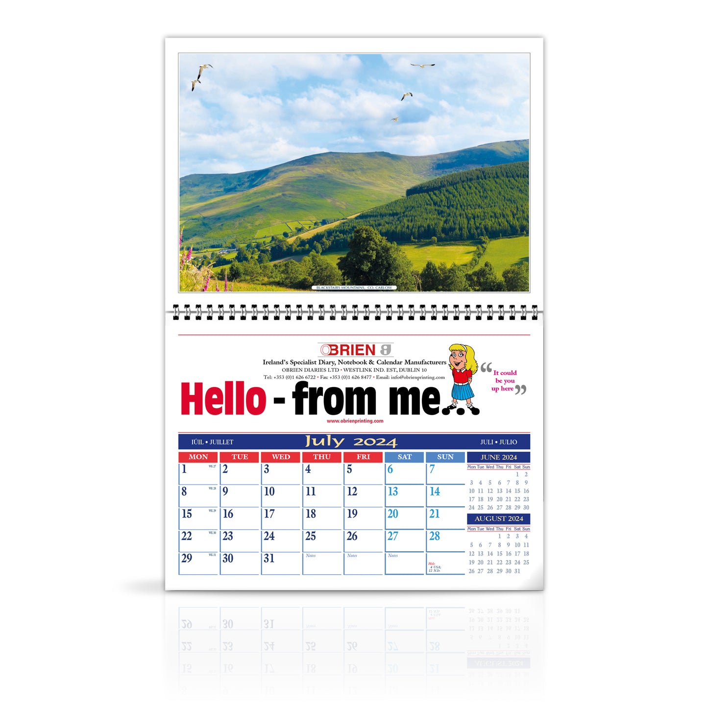 Moods of Ireland - LoPost Edition Wirebound Custom Corporate Calendar