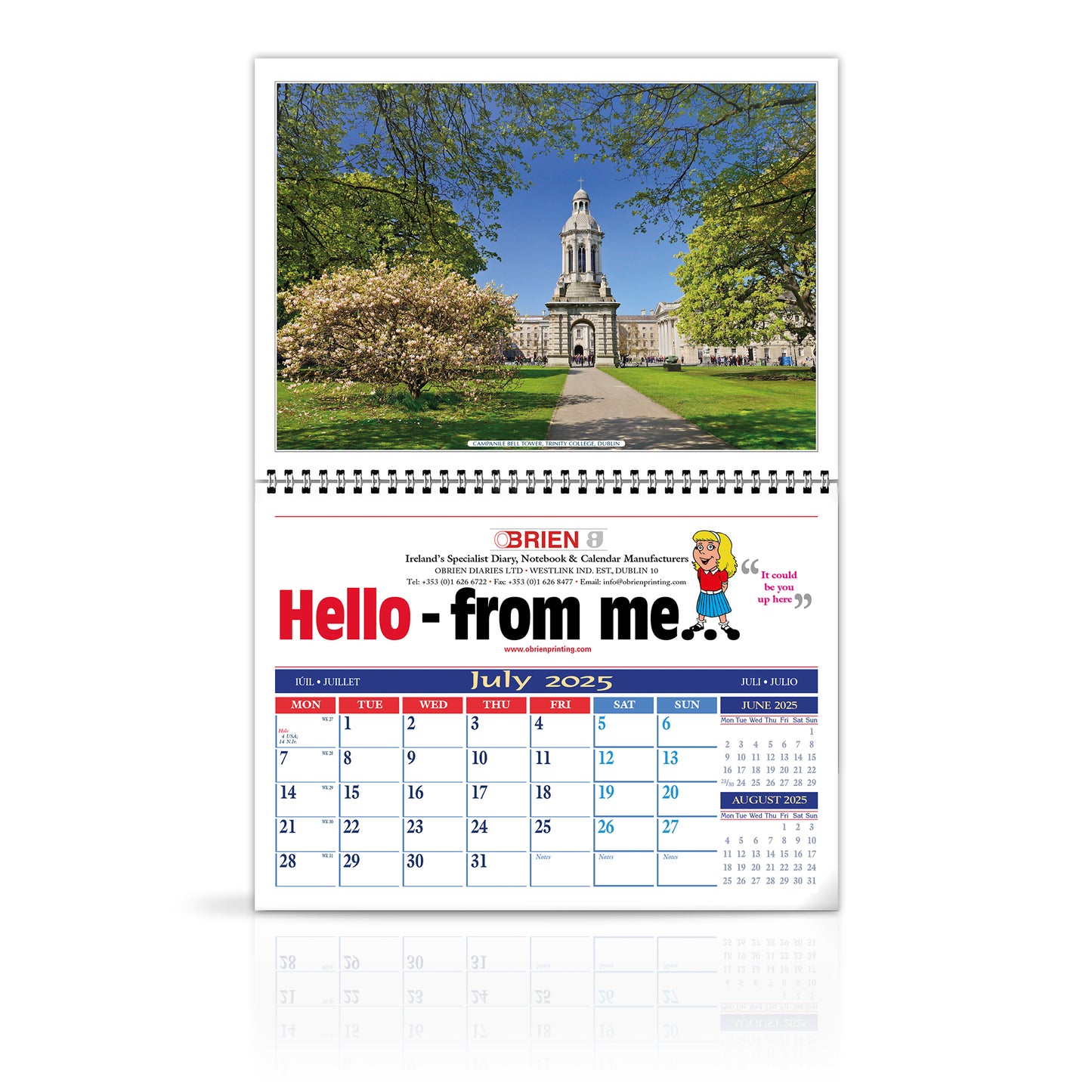 Moods of Ireland - LoPost Edition Wirebound Custom Corporate Calendar