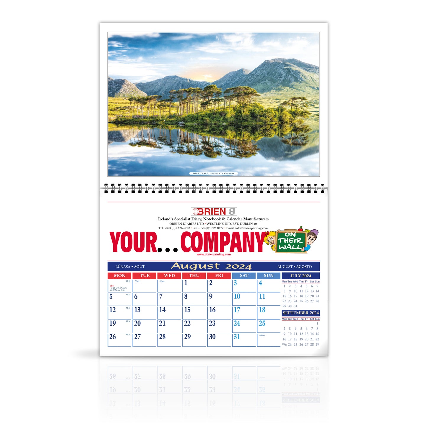 Moods of Ireland - LoPost Edition Wirebound Custom Corporate Calendar