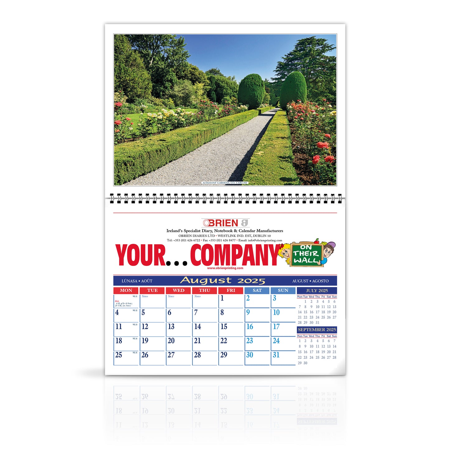 Moods of Ireland - LoPost Edition Wirebound Custom Corporate Calendar