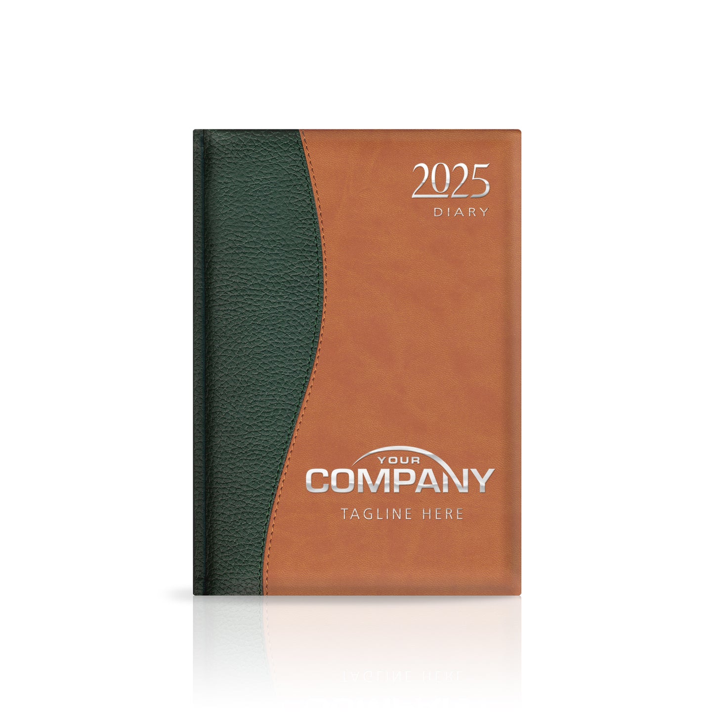 A5 Duotone 'Stitched' Padded Custom Corporate Diary