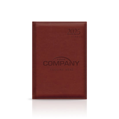 A5 Monaco Deluxe 'Stitched Edge' Padded Custom Corporate Diary