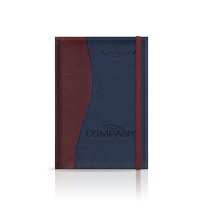 A5 Duotone 'Stitched' Padded Custom Corporate Notebook