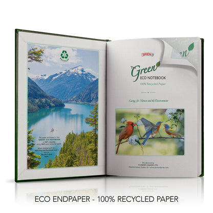 A5 'The Green Eco' Padded Custom Corporate Notebook