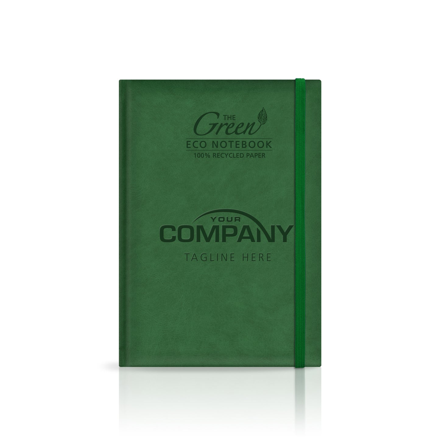 A5 'The Green Eco' Padded Custom Corporate Notebook