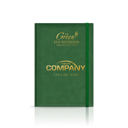 A5 'The Green Eco' Padded Custom Corporate Notebook