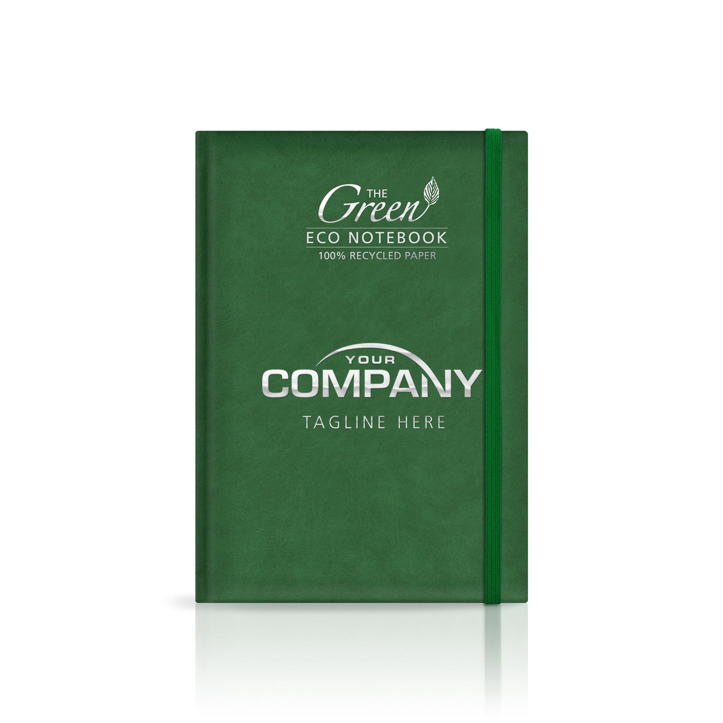 A5 'The Green Eco' Padded Custom Corporate Notebook