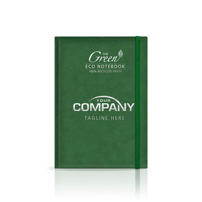 A5 'The Green Eco' Padded Custom Corporate Notebook