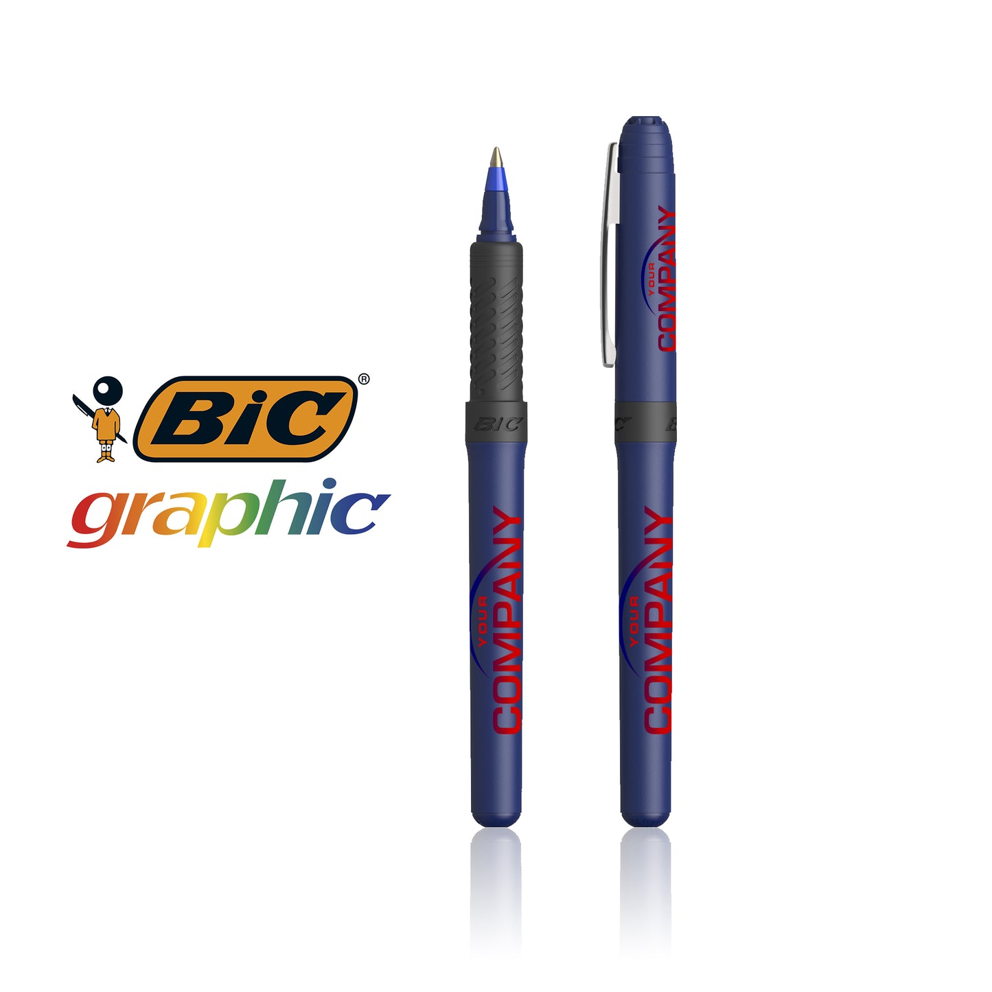 BIC® Grip Roller Plastic - Custom Corporate Ball Pen