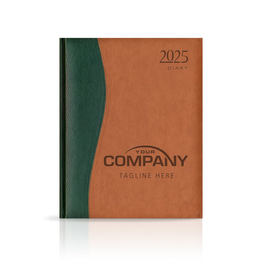 Quarto Duotone 'Stitched' Padded Custom Corporate Diary