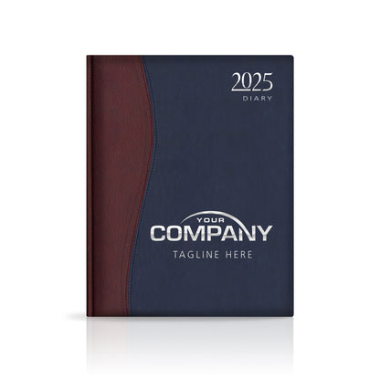 Quarto Duotone 'Stitched' Padded Custom Corporate Diary