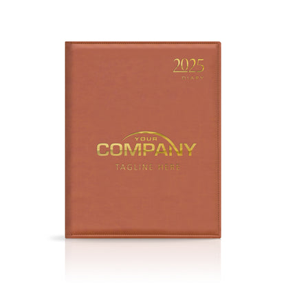 Quarto Monaco Deluxe 'Stitched Edge' Padded Custom Corporate Diary